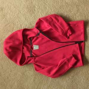 Uniqlo Ultra Stretch Dry Sweat Long Sleeve Full-Zip Hoodie - 3-4T, red